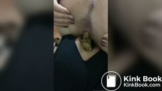 Yummy poop for slave