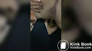 Yummy poop for slave