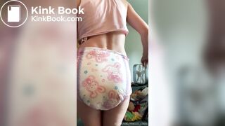 Girl poops her bunny hops