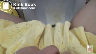 Japanese girl enema pooping toilet