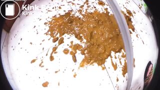 Girl explodes in leggings