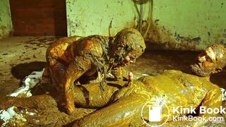 Betty sucks of Frankys cowshit covered cock - 50 % sale