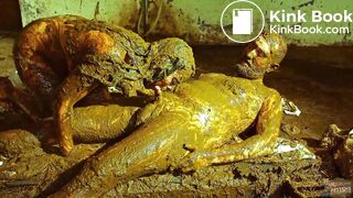 Betty sucks of Frankys cowshit covered cock - 50 % sale