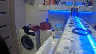 Woman pooping in Toilet 24