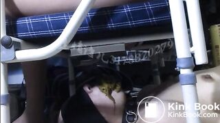 Chinese slave eat shit - video 3