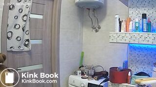 Woman pooping in Toilet 13