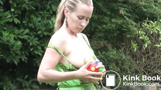 she uses ...'s toys to satisfy herself