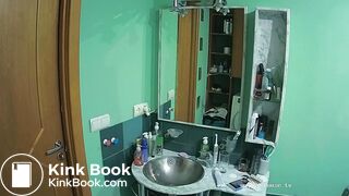 Woman pooping in Toilet 18