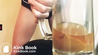 Girl drinks Shit & Piss Cocktail