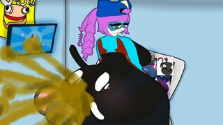 Alli sticks a rat up her ASS