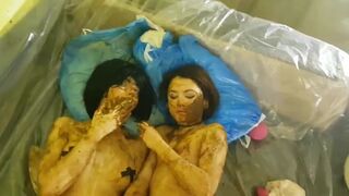 Scat & vomit threesome with a petite cutie p.3