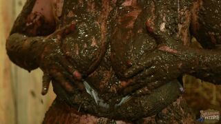 Mary Craft Erotic Fun in Dung - cow shit eating girl