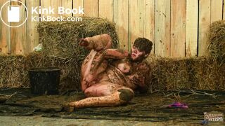 Mary Craft Erotic Fun in Dung - cow shit eating girl