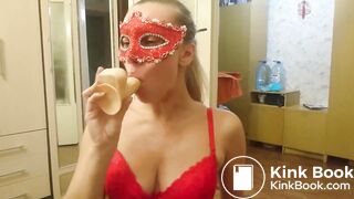 Brown wife - Lady in Red