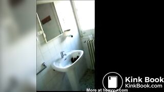 Girl Shitting in Sink