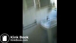 Girl Shitting in Sink