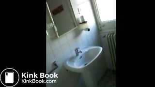 Girl Shitting in Sink