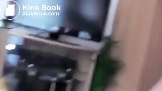 Young girl shits in hand