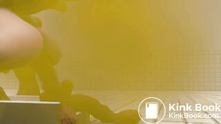 2 girls taking HUGE shits