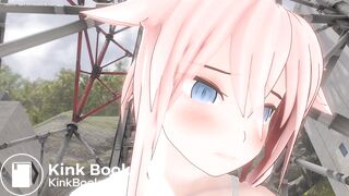 Close up of girl's face while pooping