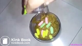 SHIT AND SWEETS IN THE CUP!