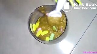 SHIT AND SWEETS IN THE CUP!