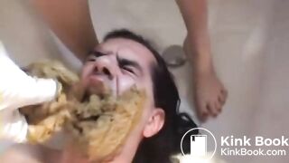 Goddess Forcing Slave To Eat