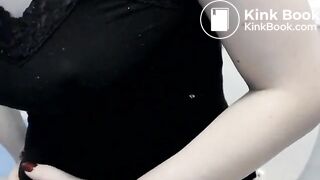 Magdalena has diarrhea in the toilet after she took a laxative after Thank