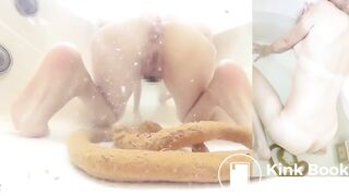 Shitting in the bath