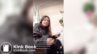 Sexy girl pooping on the potty with her legs