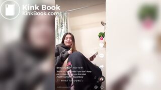 Sexy girl pooping on the potty with her legs