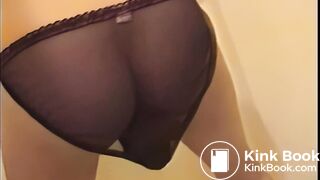 Remastered Skirtzy in black sheer panties