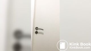 hot milf shits on public bathroom floor