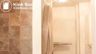 Magdalena has diarrhea in the toilet after she took a laxative - video 3