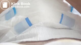 Girl squish & show big stinky diaper (scat)