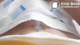 Girl squish & show big stinky diaper (scat)