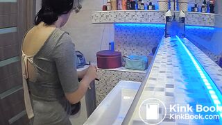 Woman pooping in Toilet 7