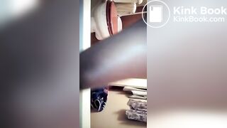 Ebony does anal then scat