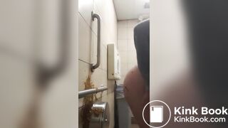 Girl diarrhea on the wall