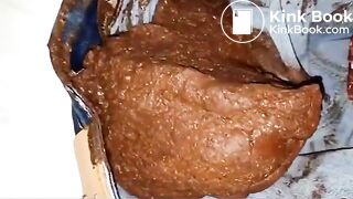 Shitting in blue jeans