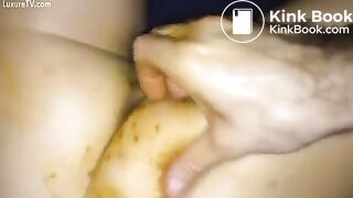 Fingering and fucking her shithole