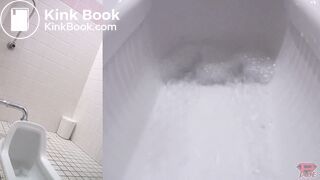cute girl shit a lot in toilet