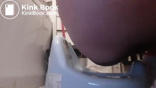 Polish girl poop into potty