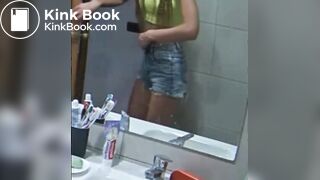 Girl fart and pooping 5