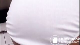 Two sexy girls pooping her panties together