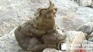 High heels woman pooping outdoors part3