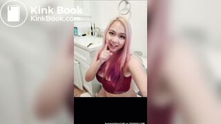 Asian on the toilet