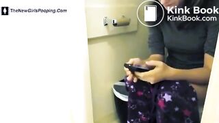 Cute Skinny Brunette Pisses & Shits - Part 2 (50 fps)