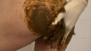 Busty slut droppings