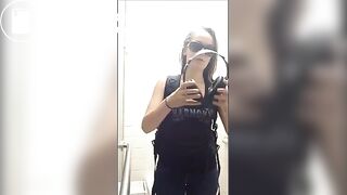 Hot girl pooping on toilet 77